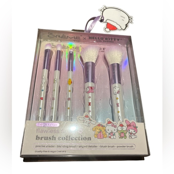 Hello Kitty and friends X Creme shop flawless finish brush collection Set Of 5 - Picture 1 of 4